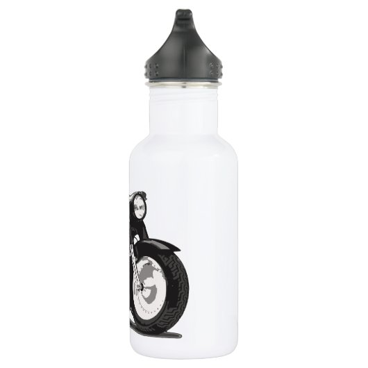 Zwarte motor waterfles  (Rechts)