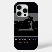 Zwarte motorfiets Case-Mate iPhone case (Achterkant)