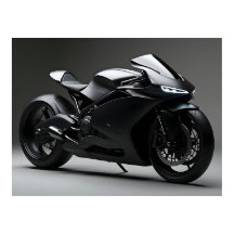 Zwarte Motorfiets