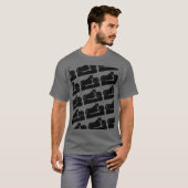 zwarte motorfiets t-shirt (Voorkant volledig)