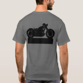 zwarte motorfiets t-shirt (Achterkant)