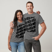 zwarte motorfiets t-shirt (Unisex)