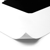 Zwarte motorfiets voor muren poster (Hoek)