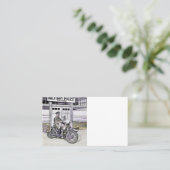 Zwarte Motorfietspolitie ww2 Afsprakenkaartje (Staand voorkant)