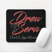 Zwarte mousepad met Drew Sera's logo Muismat (Met muis)
