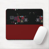 Zwarte Mousepad Sterren Muismat (Met muis)
