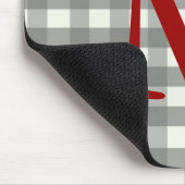 Zwarte Muismat Gingham (Hoek)