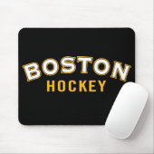 Zwarte Muismat van Boston Hockey (Met muis)