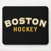 Zwarte Muismat van Boston Hockey (Voorkant)