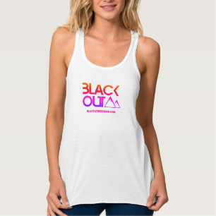 Zwarte multi-kleur tanktop