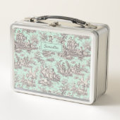  zwarte munt Toile de Jouy afgedrukt (Voorkant)