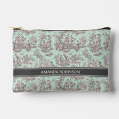  zwarte munt Toile de Jouy afgedrukt Etui (Voorkant)