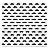 Zwarte Mustache Achtergrond Foto Afdruk (Voorkant)