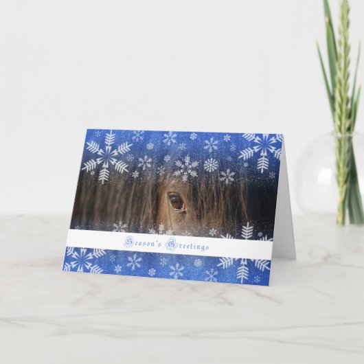 Zwarte Mustang - 5x7 de Kaart van de Vakantie (Voorkant)