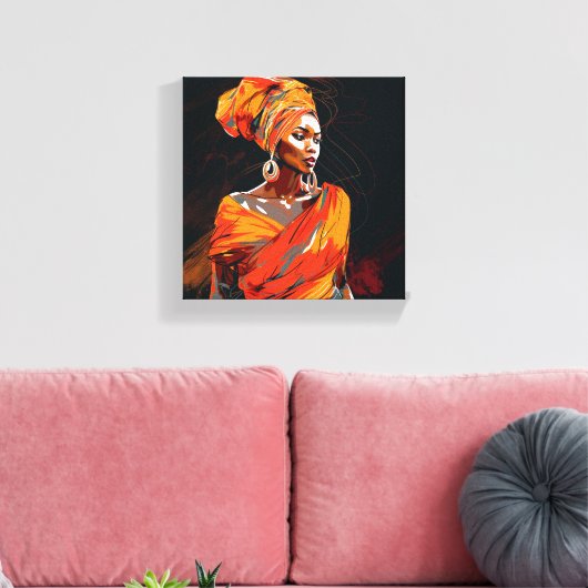 ZWARTE MUURKUNST CANVAS AFDRUK (Insitu (Woonkamer))