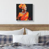 ZWARTE MUURKUNST CANVAS AFDRUK (Insitu (Slaapkamer))