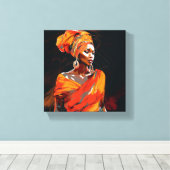 ZWARTE MUURKUNST CANVAS AFDRUK (Insitu (Houten vloer))