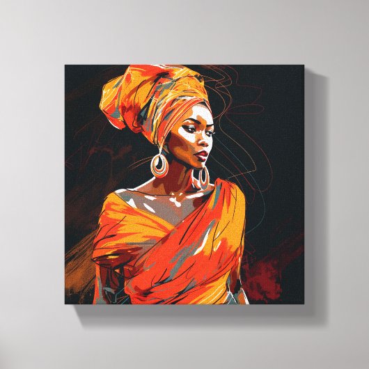 ZWARTE MUURKUNST CANVAS AFDRUK (Voorkant)