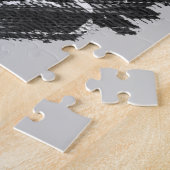 zwarte muziek deejay / DJ hoofdtelefoon Legpuzzel (Zijkant)