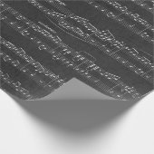 Zwarte Muziek Note Sheet Muziek Song Piano Musical Cadeaupapier (Hoek)