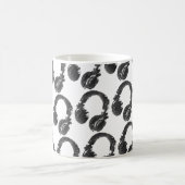 zwarte muziekhoofdtelefoon koffiemok (Center)