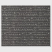  zwarte muzieknoot Pattern Musician Tissue Cadeaupapier (Vlak)