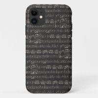 zwarte muzieknoot Pattern Musicus