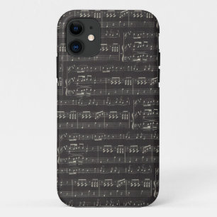  zwarte muzieknoot Pattern Musicus Case-Mate iPhone Case