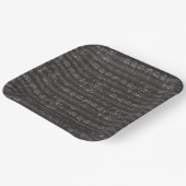  zwarte muzieknoot Pattern Musicus Papieren Bordje (Gebogen)