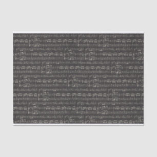 zwarte muzieknoot Pattern Musicus Tissuepapier