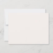 Zwarte Muzieknote Minimalistische Notitiekaart Notitiekaartje (Achterkant)