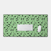 Zwarte muzieknoten bDesign bureaumat (Keyboard & Muis)