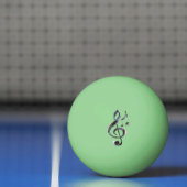 Zwarte Muzieknoties Pingpongbal (Net)