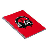 Zwarte Muzieksluiters DJ Muziekinstrument Notitieboek (Rechterzijde)