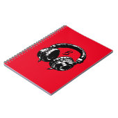 Zwarte Muzieksluiters DJ Muziekinstrument Notitieboek (Linkerzijde)