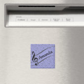 Zwarte Muzikale gepersonaliseerd Magneet (Insitu (Vaatwasser))