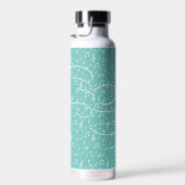 Zwarte muzikale gepersonaliseerd waterfles (Rechts)