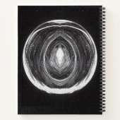 Zwarte Mystieke Vrouwen Dream Journal Meditatie Notitieboek (Achterkant)