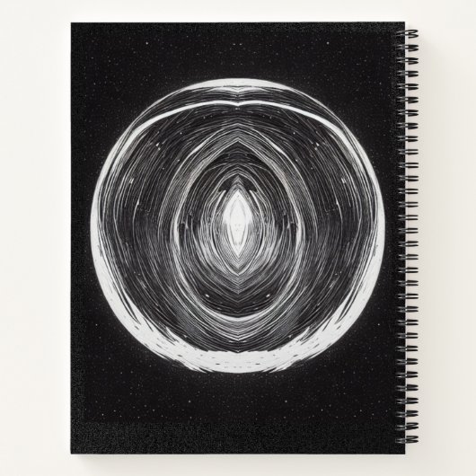 Zwarte Mystieke Vrouwen Dream Journal Meditatie Notitieboek (Achterkant)