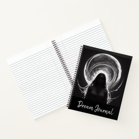 Zwarte Mystieke Vrouwen Dream Journal Meditatie Notitieboek (Binnen)