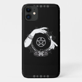 Zwarte Mystieke Waarzegger Mystieke Kristallen Bol Case-Mate iPhone Case