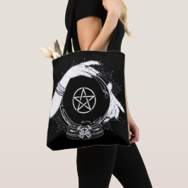 Zwarte Mystieke Waarzegster Mystieke Kristallen Bo Tote Bag