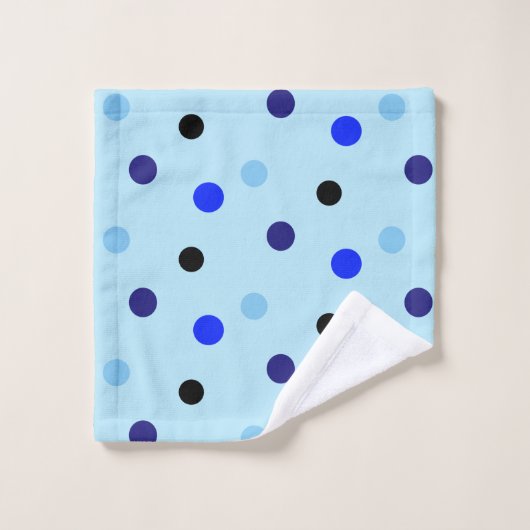 Zwarte n-blauwe handdoekset 2 bad handdoek (Wasdoekje)