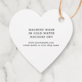 Zwarte naaimachine Tailor Boutique Bedankjes Labels (Achterkant)