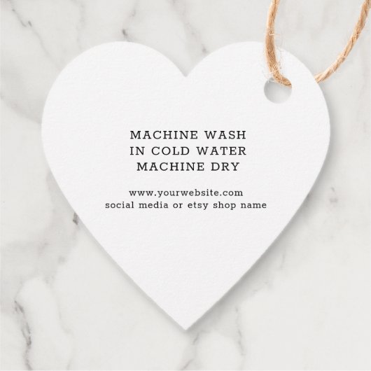 Zwarte naaimachine Tailor Boutique Bedankjes Labels (Achterkant)