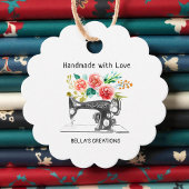 Zwarte naaimachine Tailor Boutique Bedankjes Labels