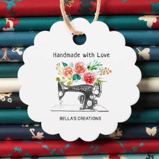 Zwarte naaimachine Tailor Boutique Bedankjes Labels