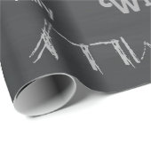 Zwarte Naam Collage 🎁 Geweldige Woordwolk Fun Fab Cadeaupapier (Rol Hoek)