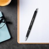 Zwarte naam eenvoudige klassieker pen