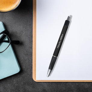 Zwarte naam eenvoudige klassieker pen